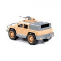 Jeep militar cu mitraliera Polesie Defender 63540, 31cm, plastic, multicolor, 3+ ani