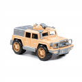 Jeep militar cu mitraliera Polesie Defender 63540, 31cm, plastic, multicolor, 3+ ani