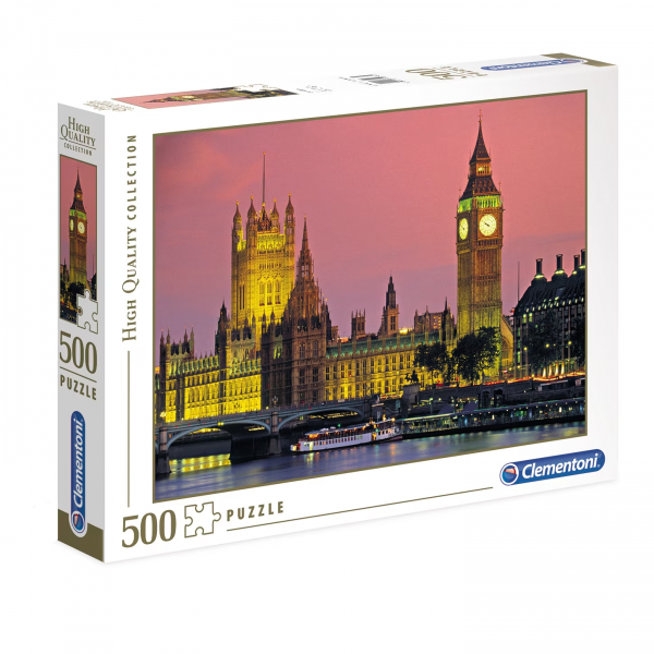 Puzzle carton 500 piese Clementoni London, 30378, 10+ ani