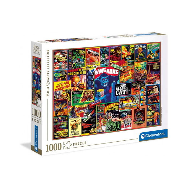 Puzzle carton 1000 piese CLEMENTONI 39602 Thriller Classics