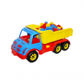 Camion basculanta Roben 16011, 60cm, include 80 cuburi de contruit, plastic, multicolor, 3+ ani