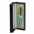 Set cadou stilou + pix CNX 8017 290035, corp metalic verde deschis clips auriu