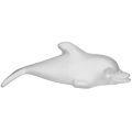 Accesorii creatie - polistiren HD - delfin, alb, 10.5x8x24cm, Colorarte