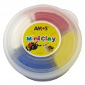 Plastilina Amos iClay AM-27, 30g, diverse modele, cutie 4 culori