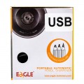 Ascutitoare electrica Eagle TY60USB, alimentare USB / 2 baterii AA neincluse, 1 orificiu, 8mm, plastic, negru