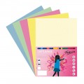 Carton colorat A3 Fabrisa 16237, 180g/mp, mix culori pastel, top 50 coli