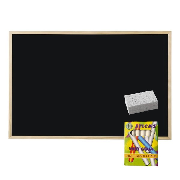 Tabla de scris cu creta mare, 50x40cm, negru, pentru perete