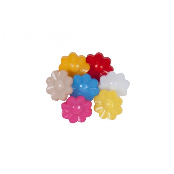 Nasturi colorati plastic Colorarte floare 30mm
