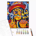 Set pictura pe numere 40x50cm, Brushme - Bunicul din munti - Oleg Loburak - pensule, culori, BS53765