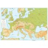 Harta EUROPA fizica 50x70 cm AMCO plastifiat