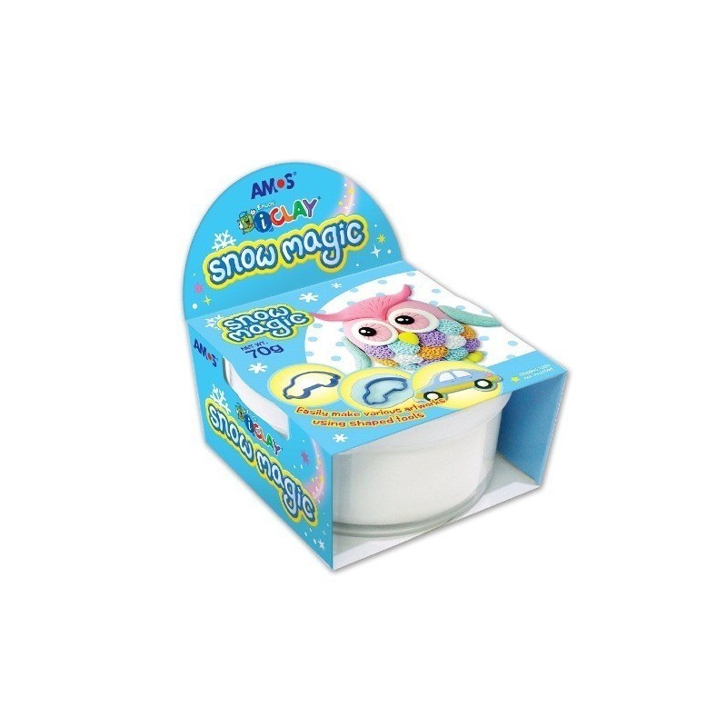 Plastilina AMOS SM70 Snow Magic ideala copii Plastilina AMOS SM70 Snow Magic ideala copii