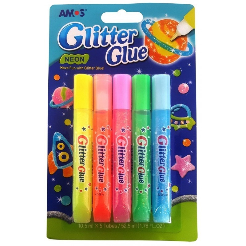 Lipici sclipici neon uz scolar AMOS Lipici sclipici neon uz scolar AMOS