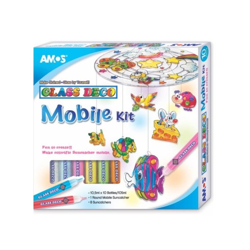 Set creativ copii pictura sticla MobileKit Glass Deco AMOS Set creativ copii pictura sticla MobileKit Glass Deco AMOS