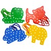 Accesorii creatie plastic Colorarte figurine animale perforatii snur