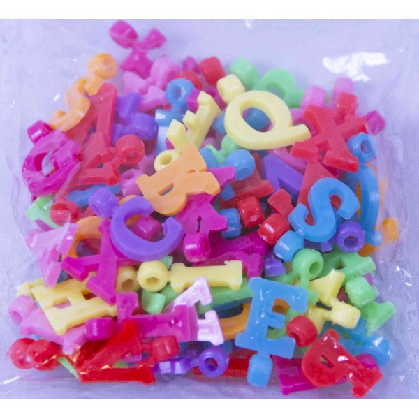Accesorii creatie Colorarte plastic margele alfabet 