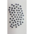 Ochisori mari Colorarte plastic 12 mm negri 90 bucati/set