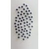 Ochisori mici Colorarte plastic 6 mm negri 130 bucati/set