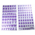 Sticker gumat Colorarte cifre/litere relief 30x16