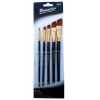 Pensule par nylon, varf lat oblic CNX Bomeijia A5015X, nr 2,6,8,10,12, 5 bucati/set