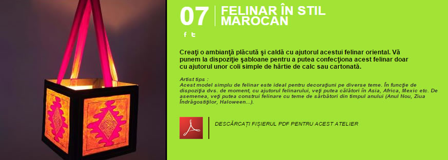 Felinar in stil marocan - Atelier