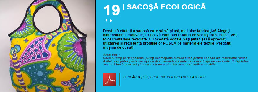 Sacosa ecologica - Atelier